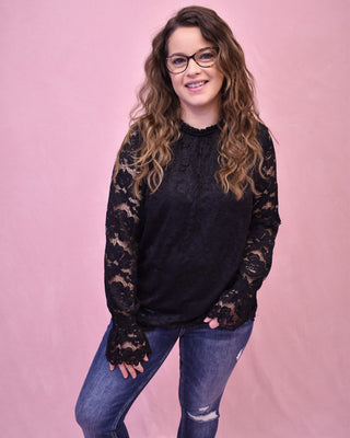 Rachel Floral Lace Top - The Southern Loft