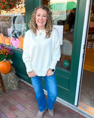 Risen High Rise Crop Straight Jeans with Stretch - The Southern Loft