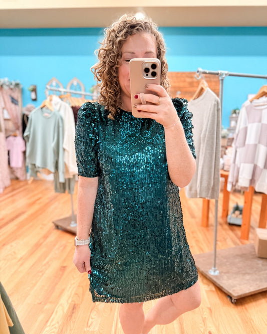 Ritzy Bliss Shimmer Dress - The Southern Loft