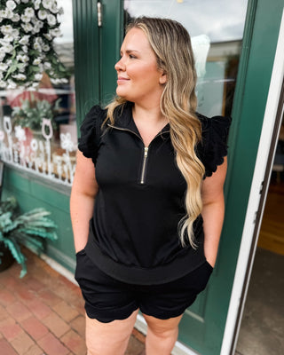 Ruffle & Run Luxe-cotton Short Set - The Southern Loft