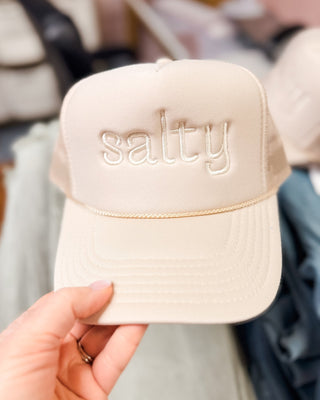 Salty Embroidered Trucker Hat - The Southern Loft