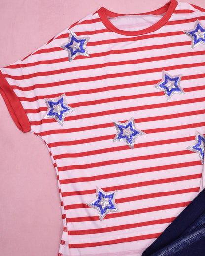 Shine Bright Sequin Star Top - The Southern Loft