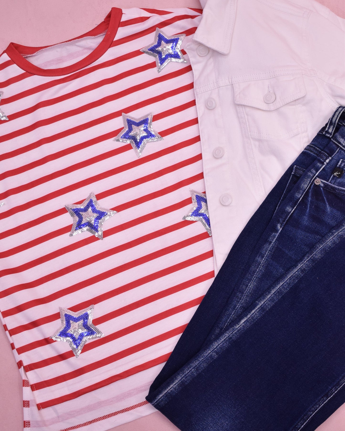 Shine Bright Sequin Star Top - The Southern Loft