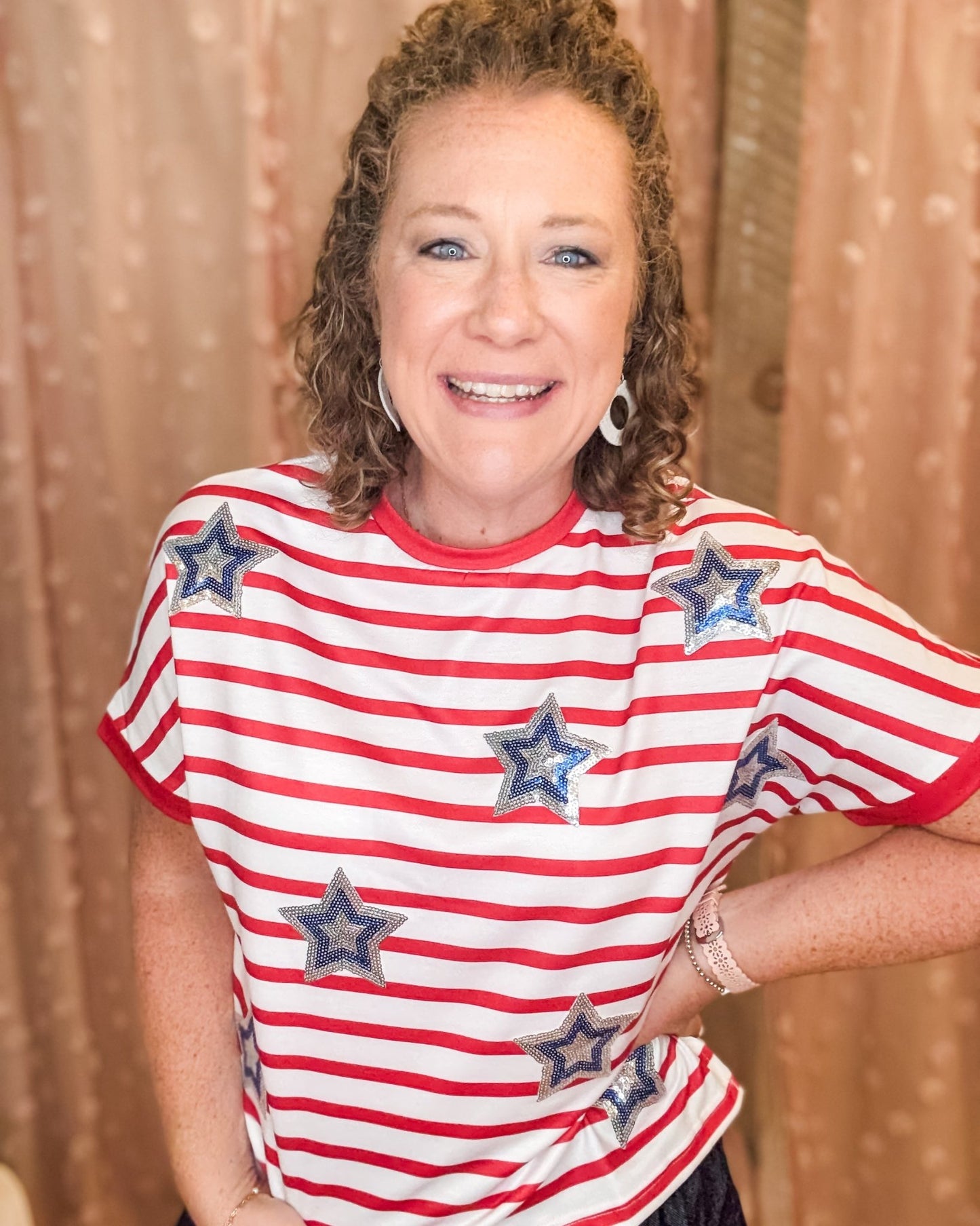 Shine Bright Sequin Star Top - The Southern Loft