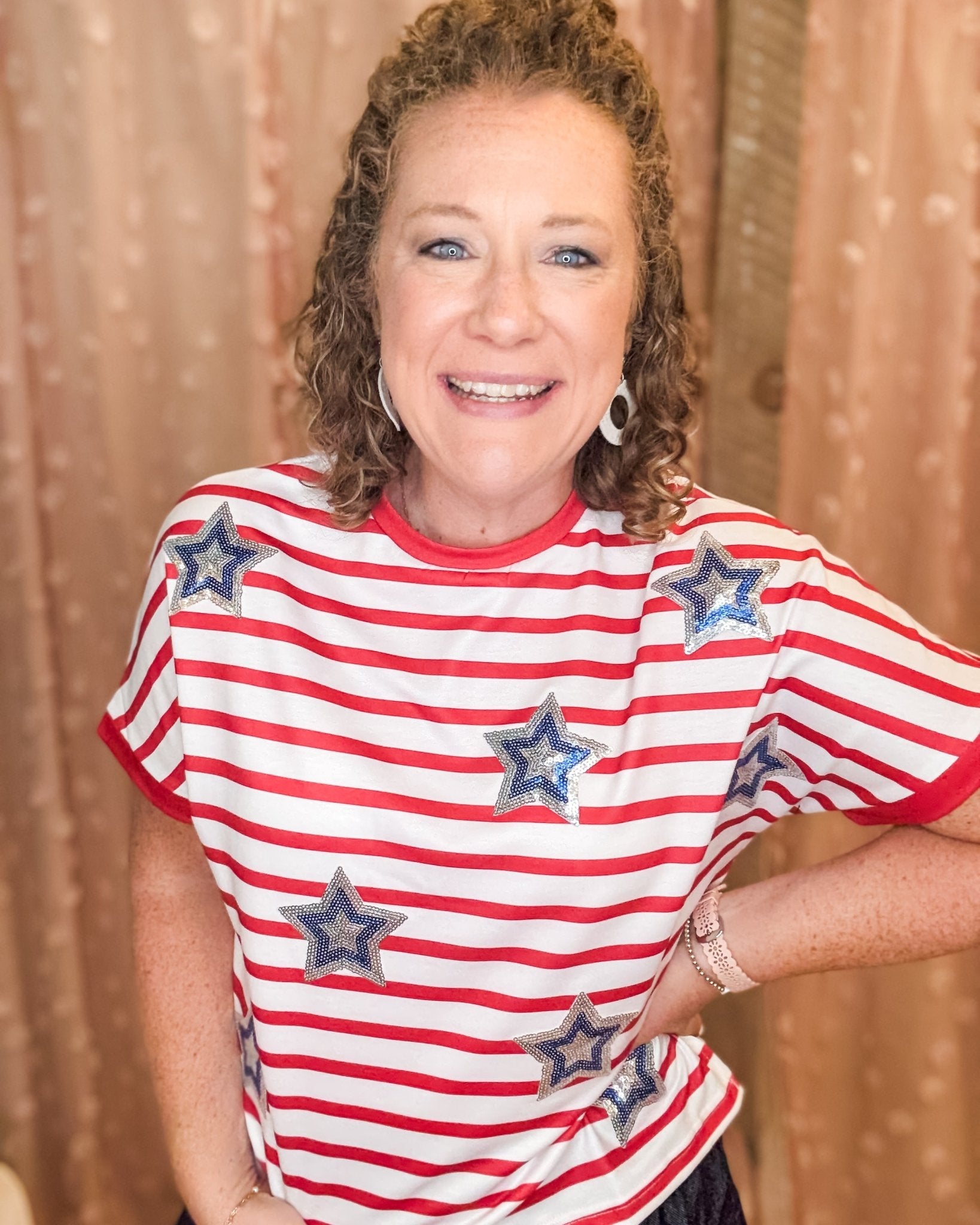 Shine Bright Sequin Star Top - The Southern Loft