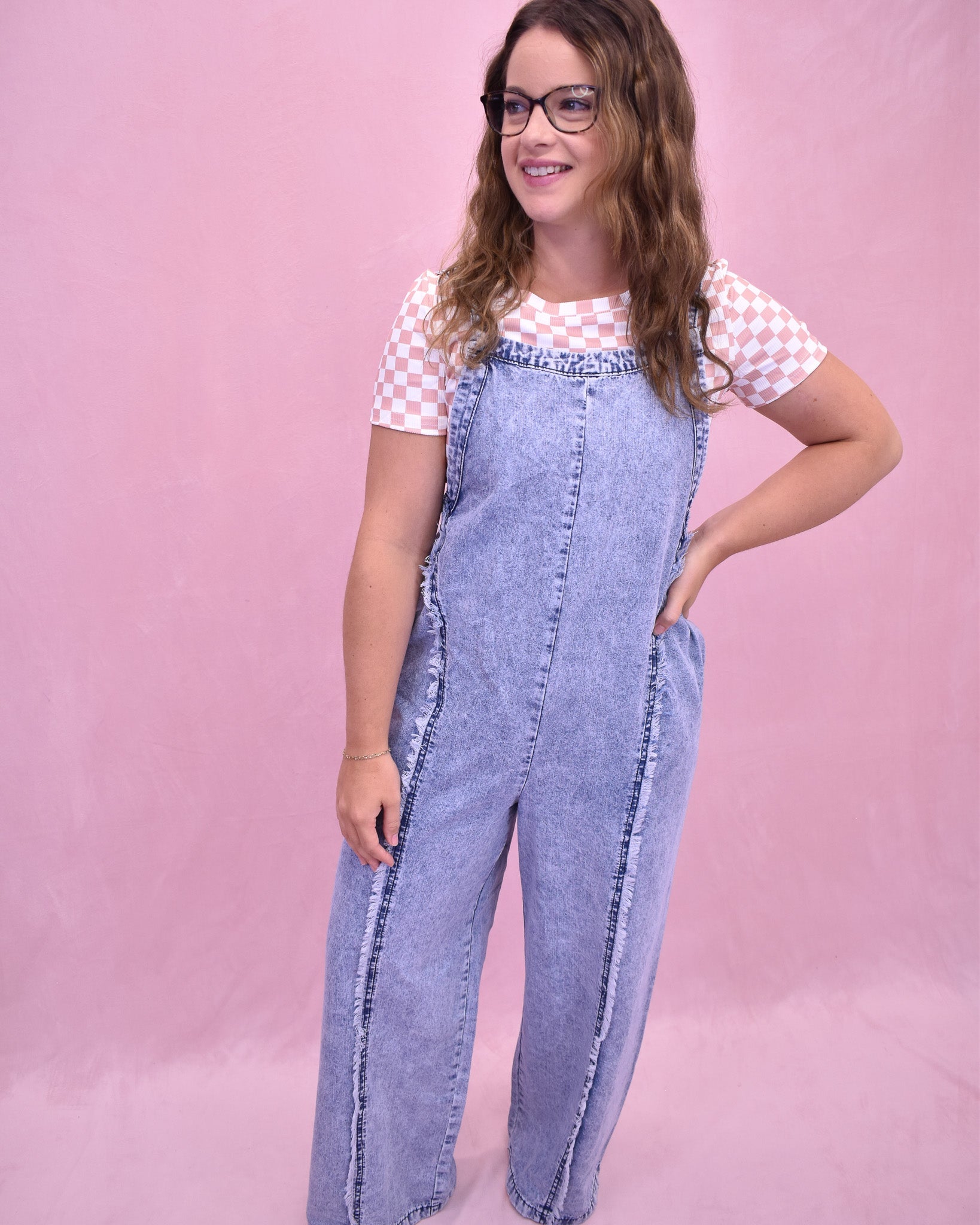 Show Stopper Wide Leg Denim Overalls - The Southern Loft