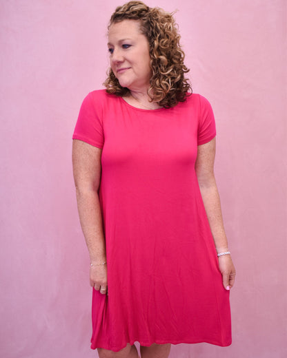 Simply Basic Casual Midi Dress - The Southern Loft