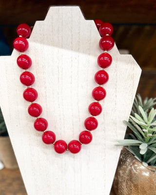 Simply Everyday Mix Acrylic & CCB Ball Necklace - The Southern Loft