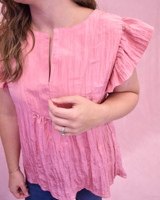 Skyline Chic Flutter Sleeve Top - The Southern Loft
