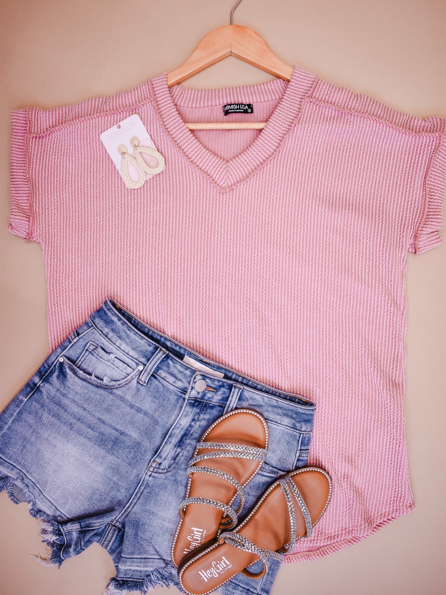 Slow Me Down Solid Ribbed Top - The Southern Loft