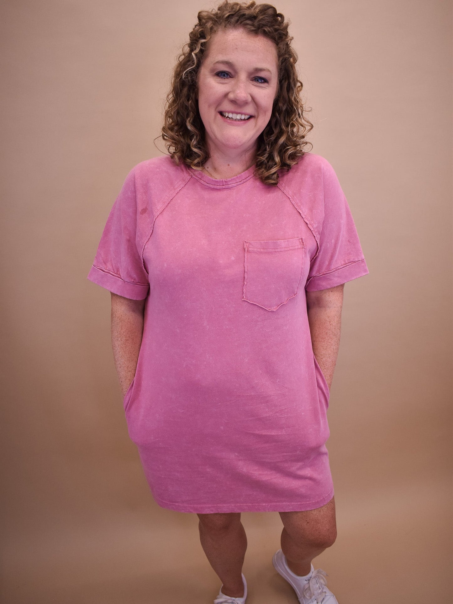 Something More Washed Mini Dress - The Southern Loft
