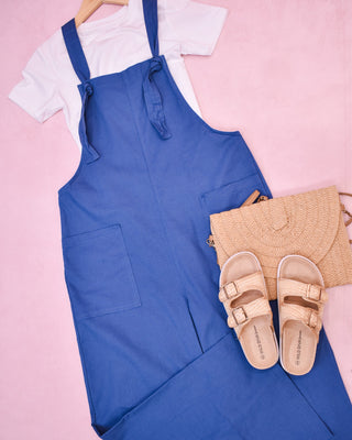 Spring In Your Step Knot Strap Jumpsuit - The Southern Loft