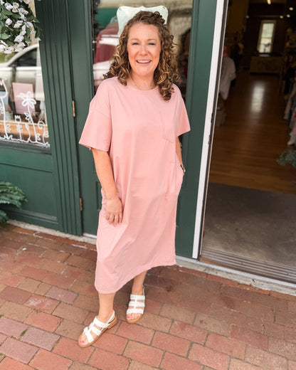 Spring Whisper Casual Knit Dress - The Southern Loft