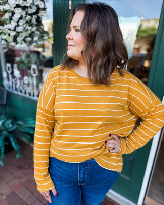 Starting Memories Long Sleeve Striped Top - The Southern Loft