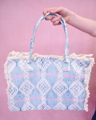Stella Boho Pattern Fringe Tote Bag - The Southern Loft