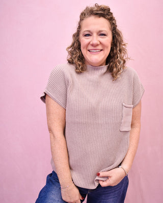 Sunday Snuggle Short Sleeve Sweater Top - The Southern Loft
