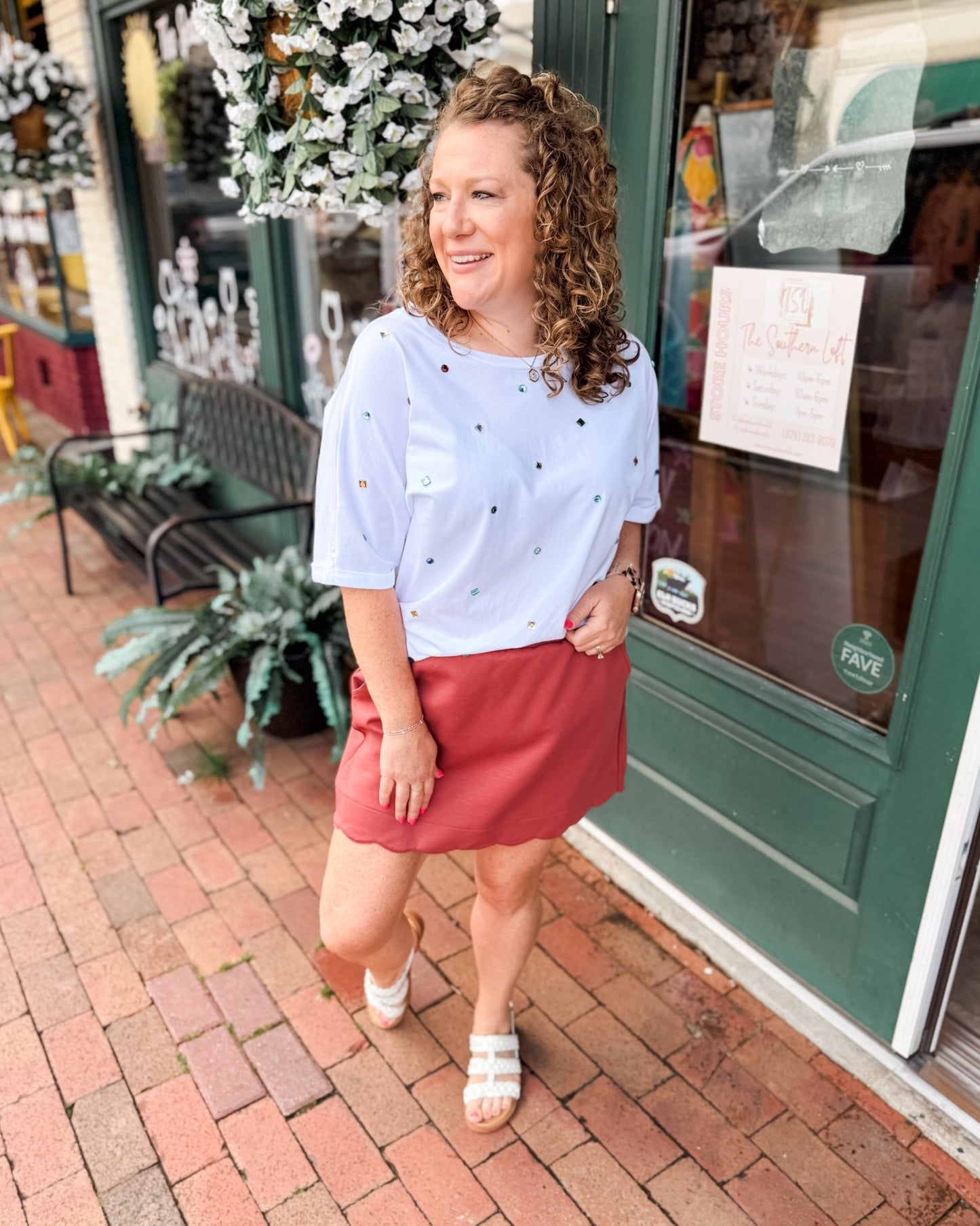 Sweet Edge Scalloped Mini Skirt - The Southern Loft