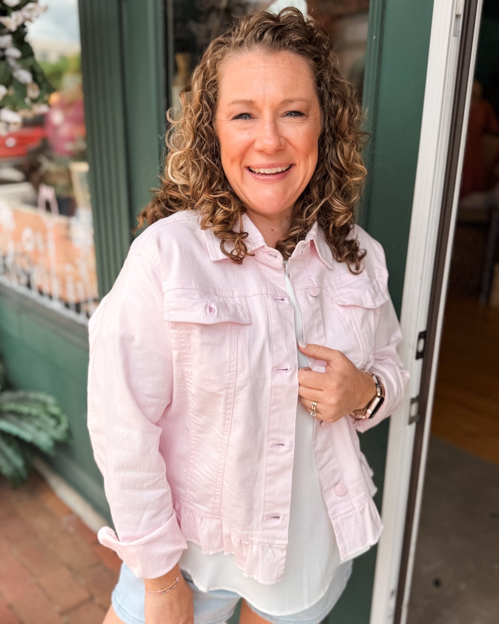 Sweet Perspective Peplum Denim Jacket - The Southern Loft