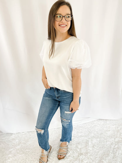 The Best Part Puff Sleeve Top - The Southern Loft