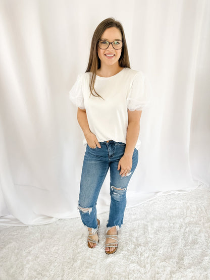 The Best Part Puff Sleeve Top - The Southern Loft