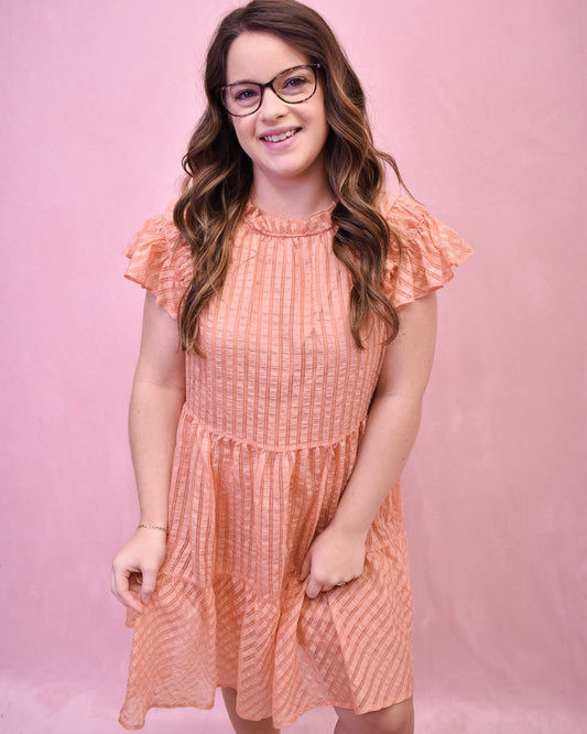 The Spring Fling Textured Mini Dress - The Southern Loft