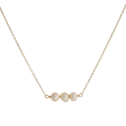 Three Pearls in a Pod Necklace - The Southern Loft