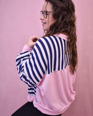 Thrill Me Striped Pullover Knit Top - The Southern Loft
