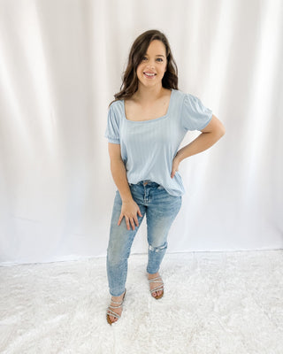 Time And Place Bubble Sleeve Top - The Southern Loft