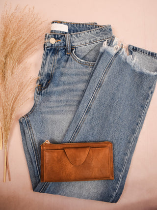 Vervet High Rise Uneven Hem Jeans - The Southern Loft