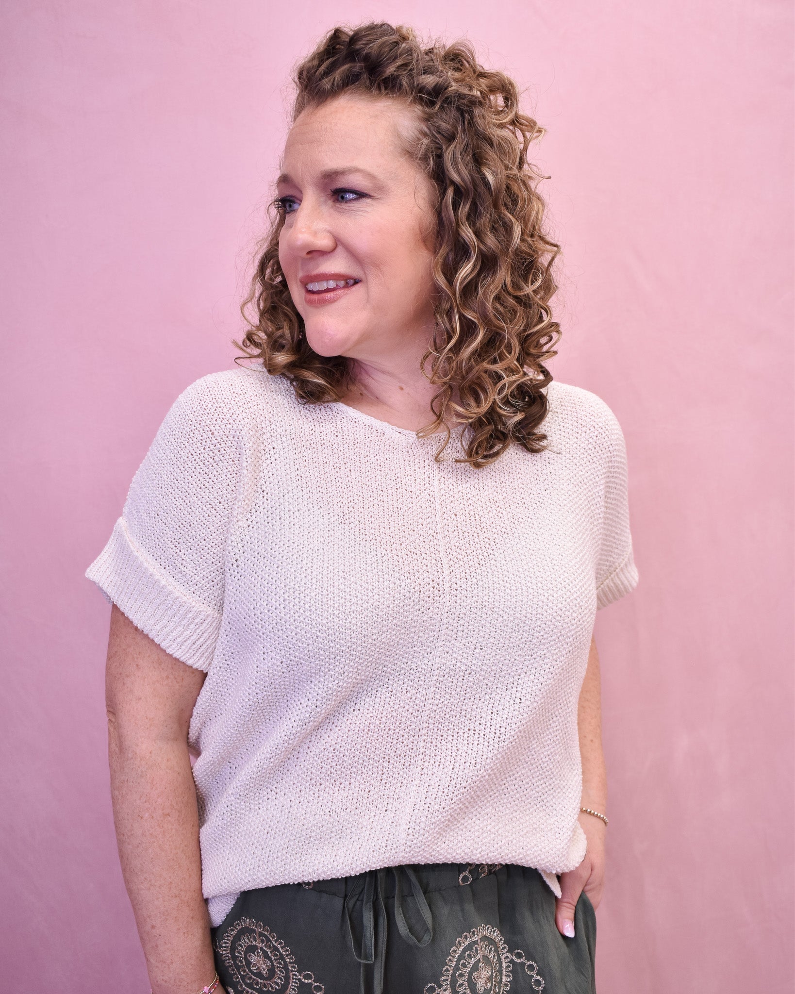 Wishful Weekend Center Seam Top - The Southern Loft