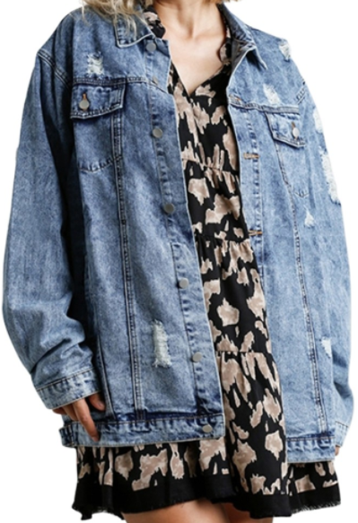 Acid Wash Denim Jacket