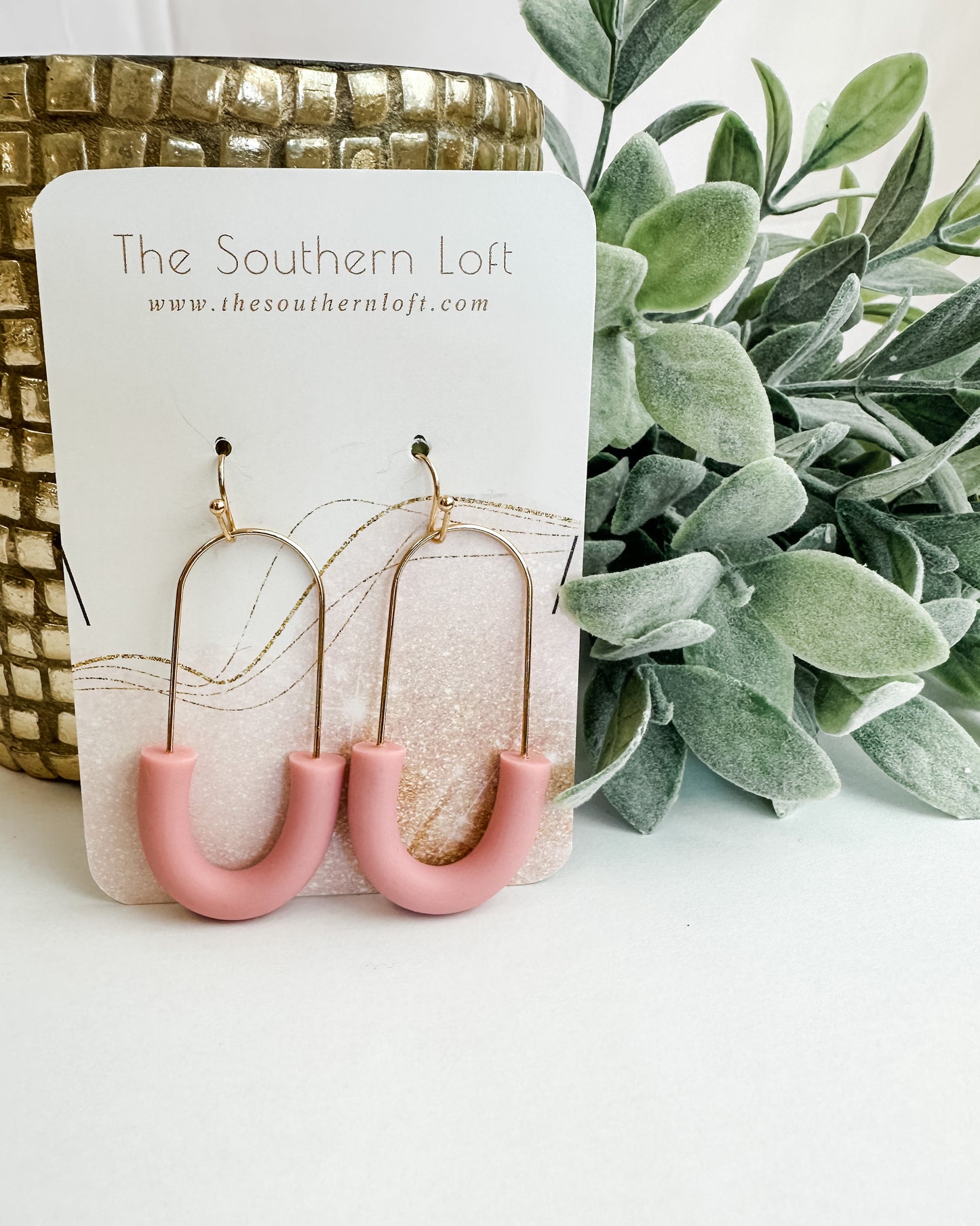 Clay Paperclip Earring