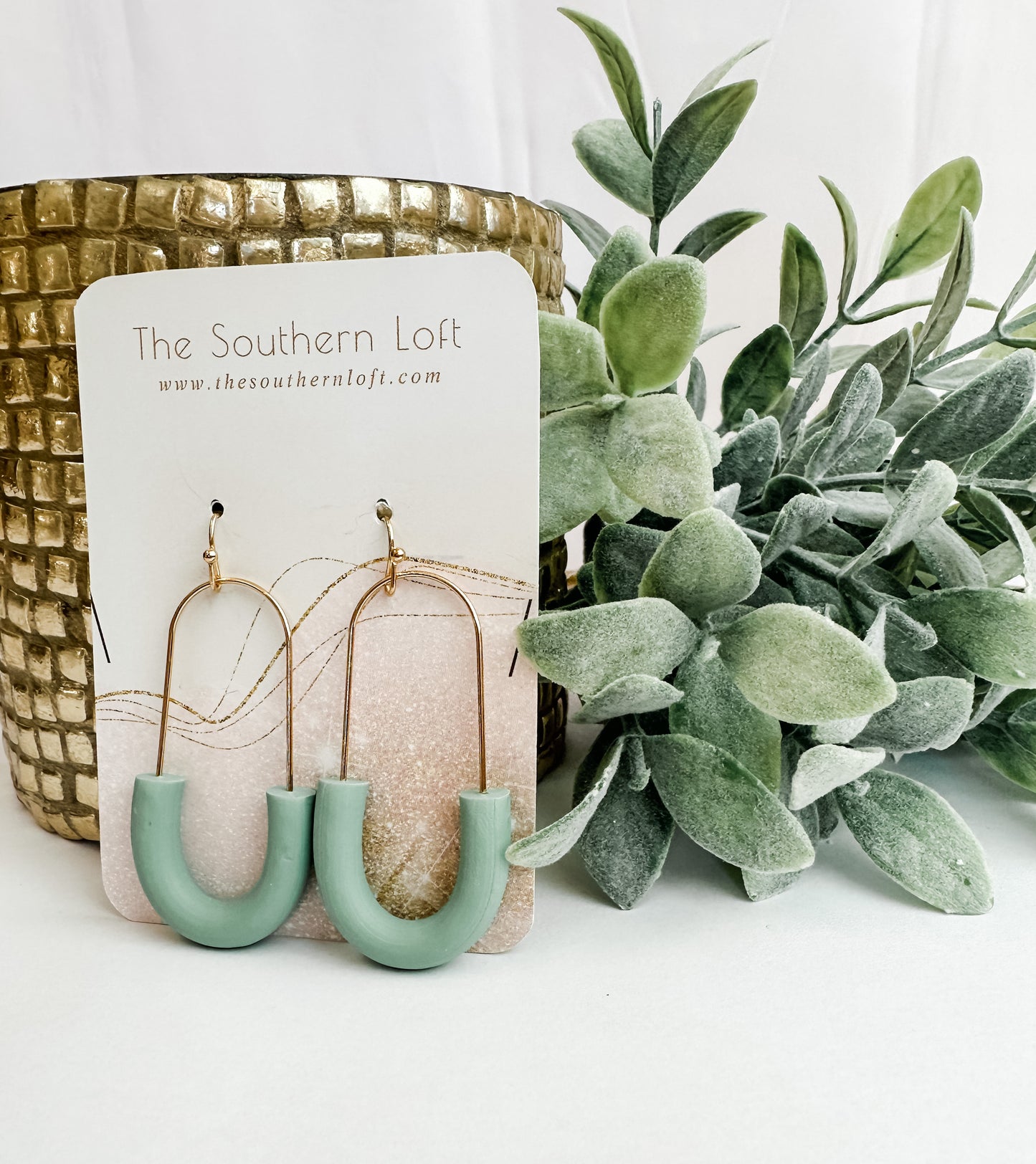 Clay Paperclip Earring