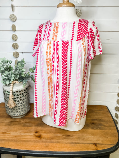 Flirt with Me Woven Top