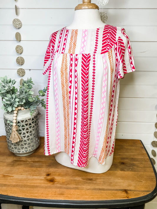 Flirt with Me Woven Top