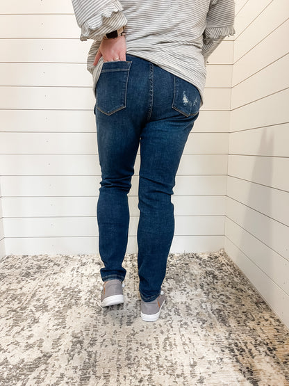 Judy Blue Take Me High Rise Button Fly Skinny