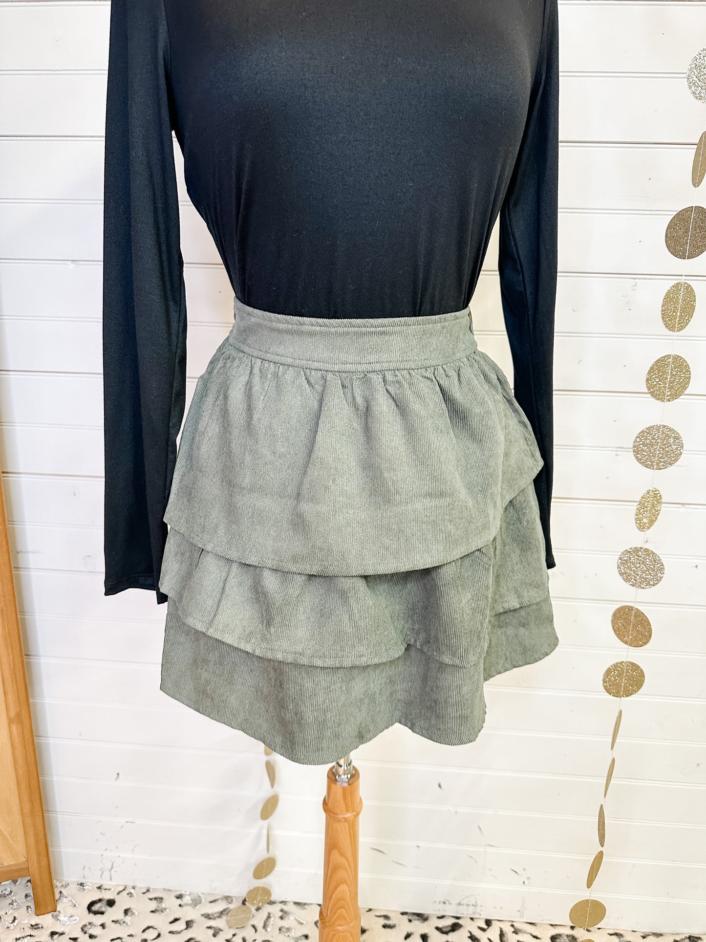 Ruffle On Down Skirt
