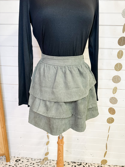 Ruffle On Down Skirt