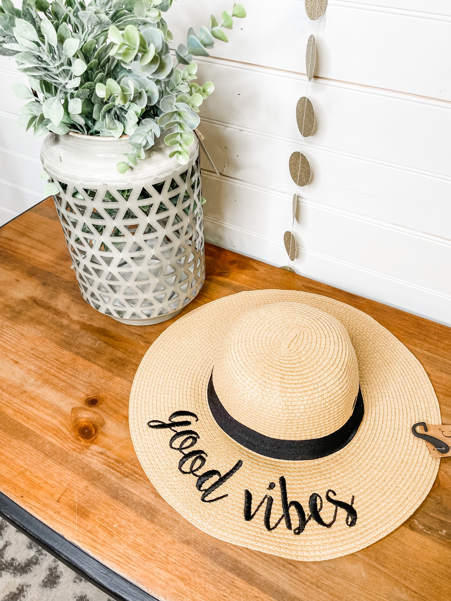 Straw Wide Brim Sun Hat