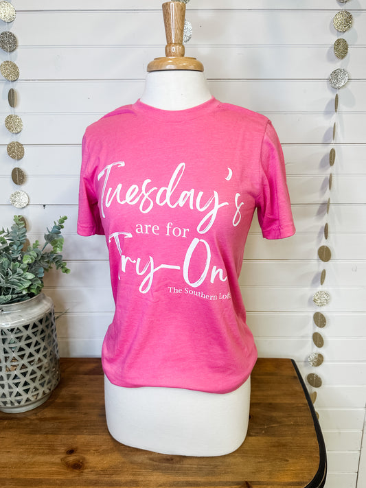 Tuesdays Are For Try-On Graphic Tee