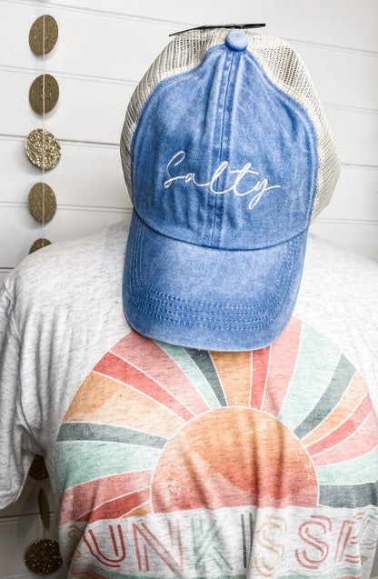 Vintage 'Salty' Mesh Back Baseball Cap