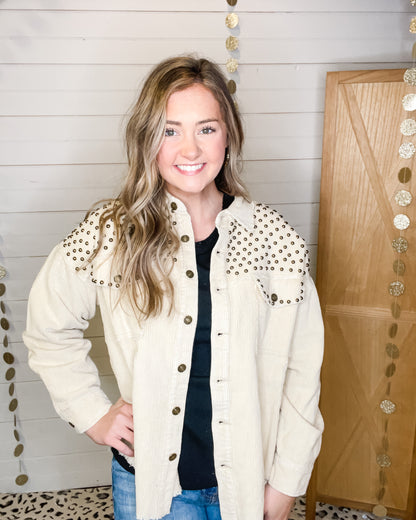 Dixie Girl Studded Shacket