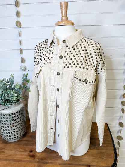 Dixie Girl Studded Shacket