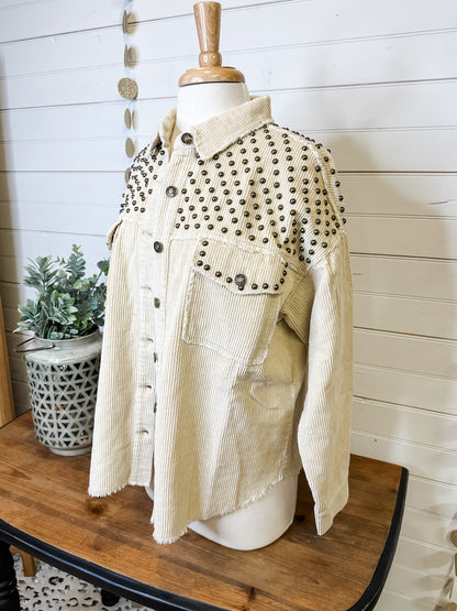 Dixie Girl Studded Shacket