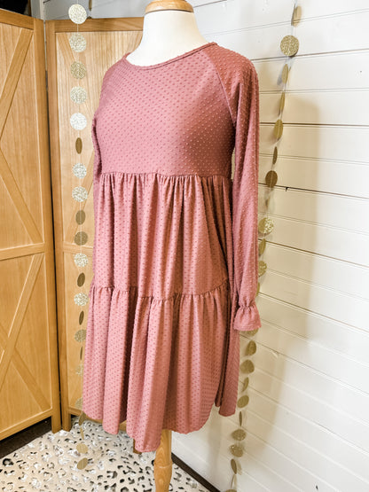 Tried Your Best Swiss Dot Dress