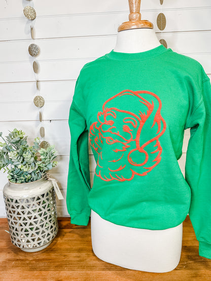 Retro Santa Puff Pullover