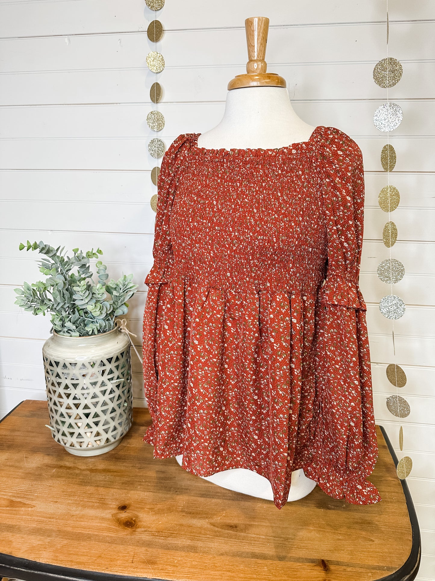 Loved and Adored Smocked Top