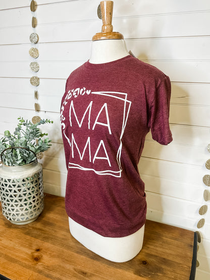 Square Leopard Mama Graphic Tee