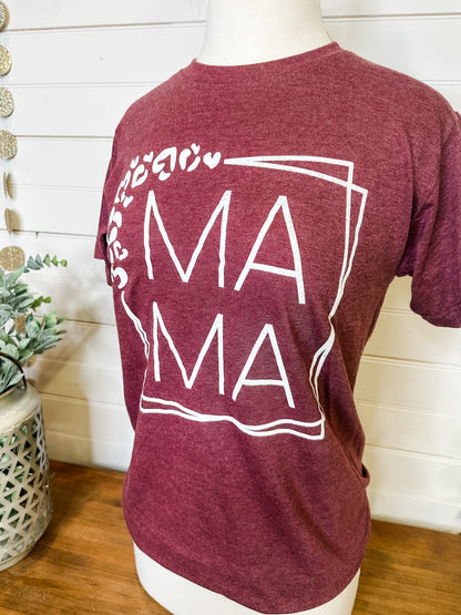 Square Leopard Mama Graphic Tee