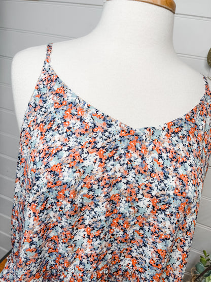 Floral Eyes Sleeveless Top